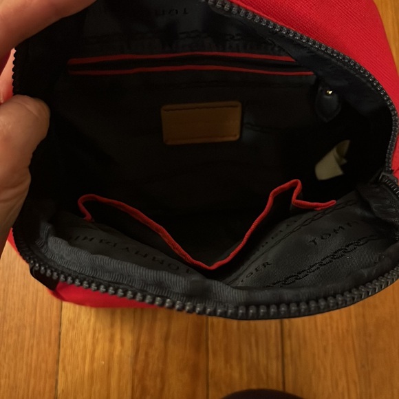 Tommy Hilfiger Mini Backpack - Canvas Type Material- Red/Navy - VGC ❤️ - Picture 7 of 9